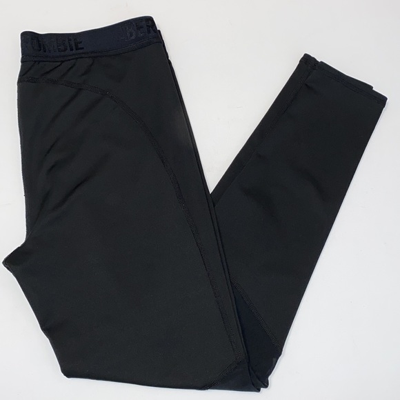 Abercrombie Black Workout leggings with Logo Waist Band Mesh Panel. Size… - Picture 2 of 9